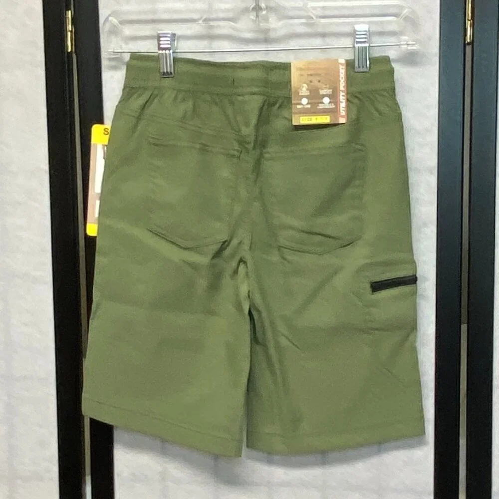 Weatherproof Vintage Tech Cargo Pocket Utility Shorts Drawstring Stretch NWT